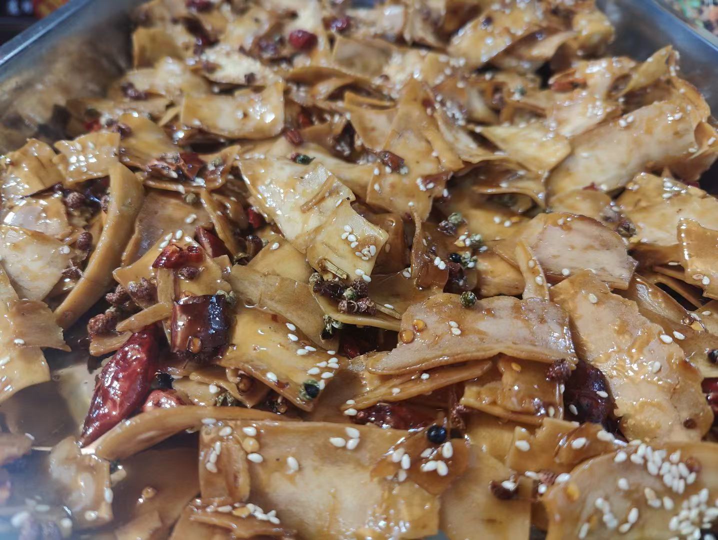 青椒土豆丝成品图