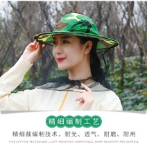 养蜂帽子蜂帽面纱遮脸防蜂帽半身专用户外夏季收蜂帽全套蜜蜂