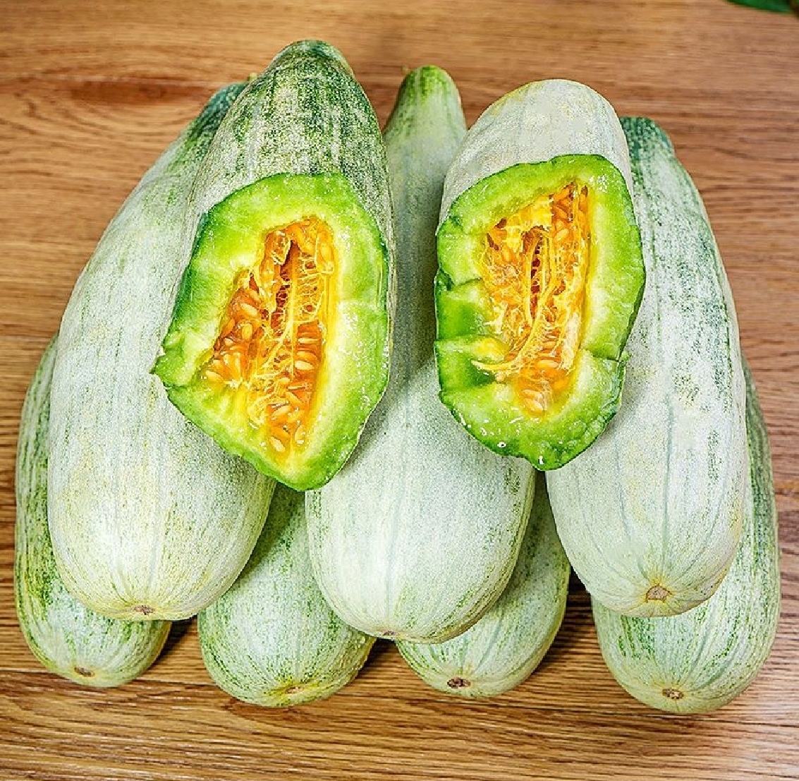 羊角脆甜瓜切开剖面展示