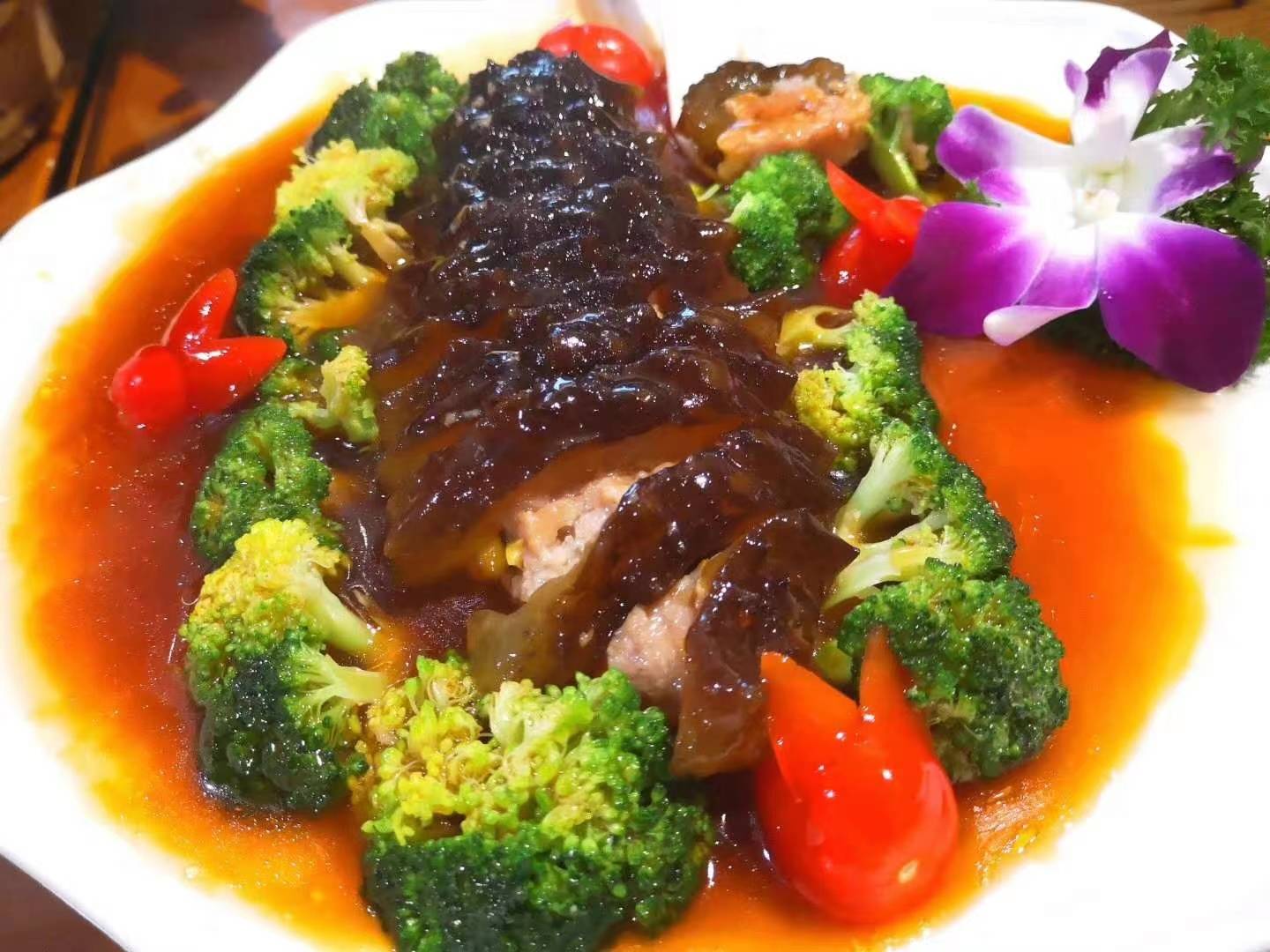 红参蒸瘦肉成品图