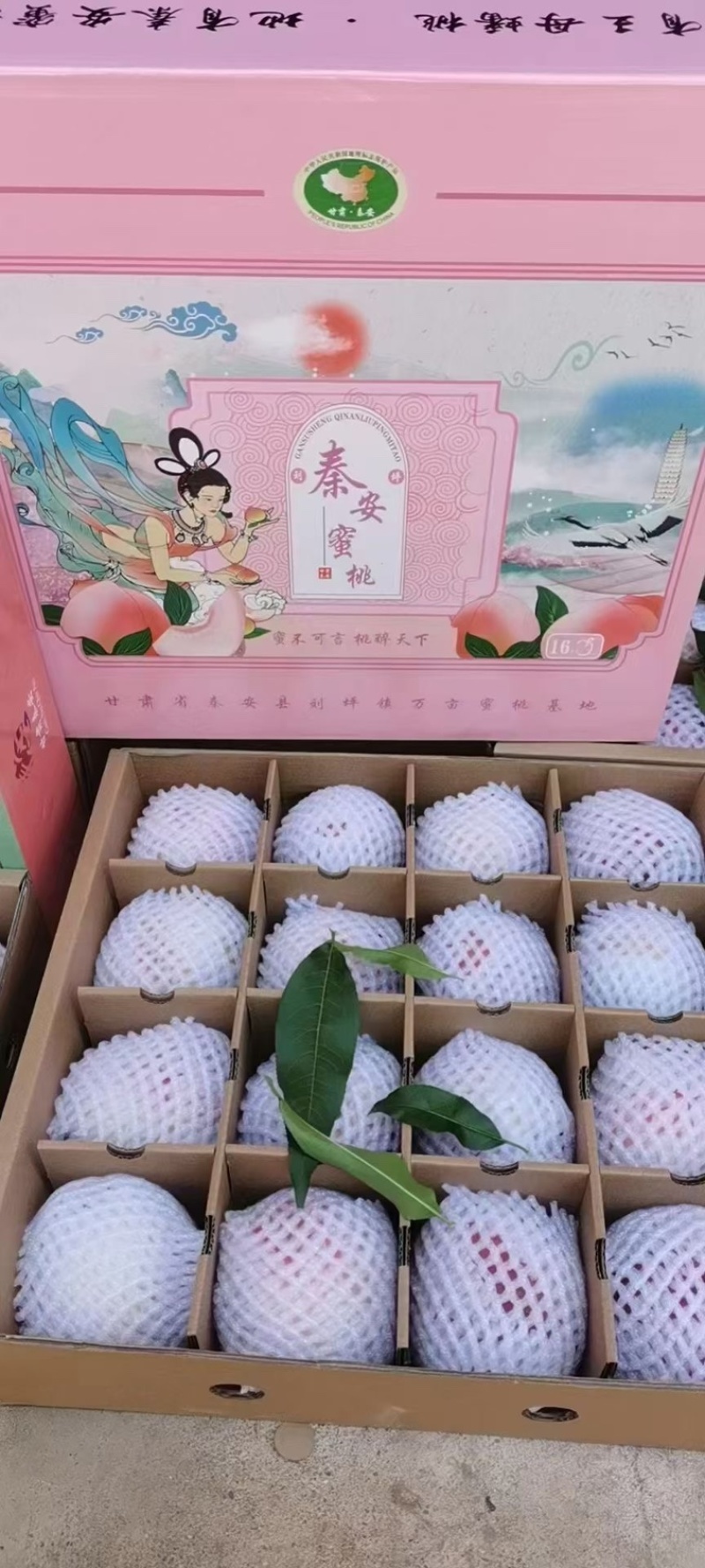 甘肃秦安水蜜桃