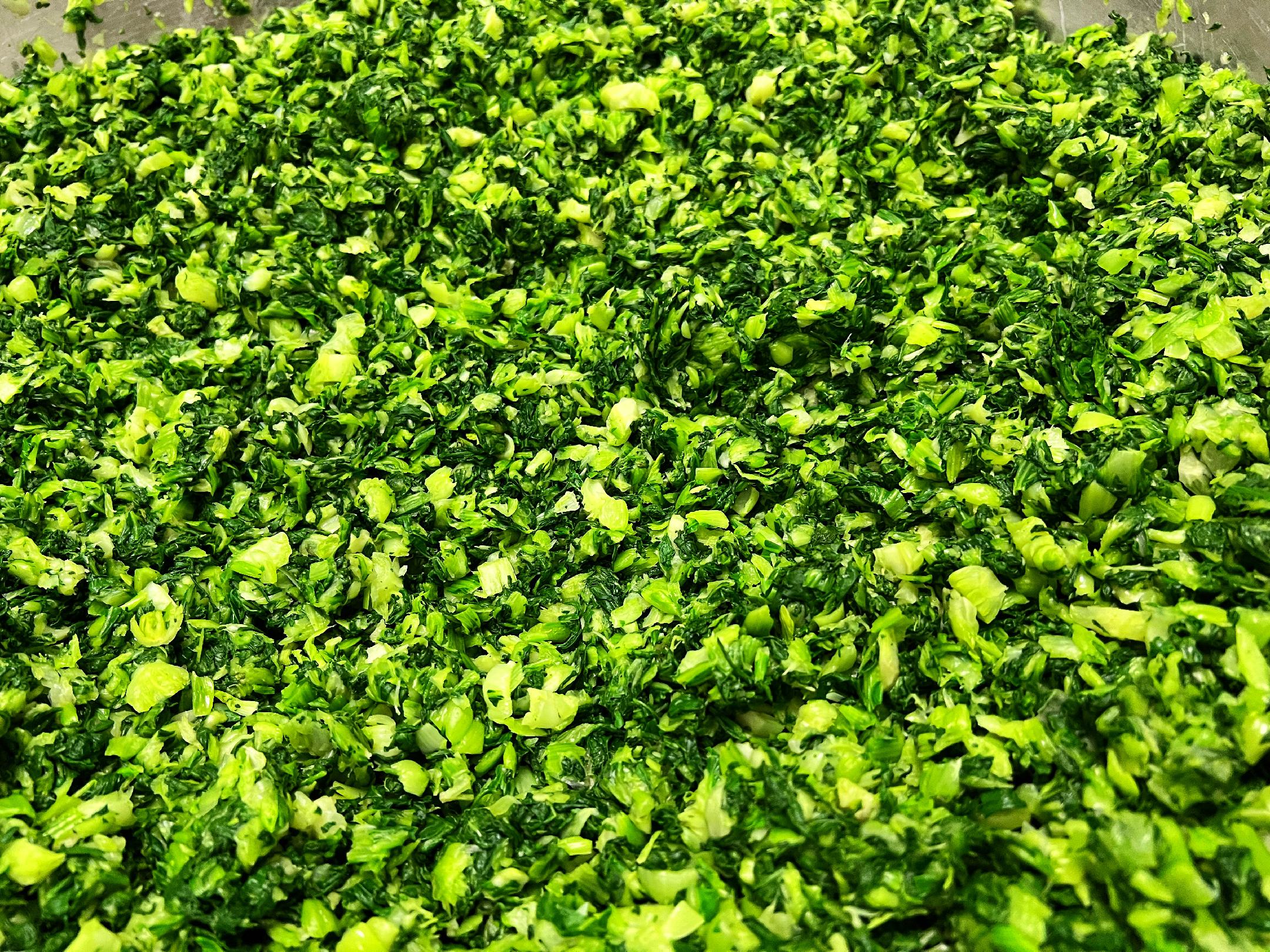 油菜与常见食材对比图