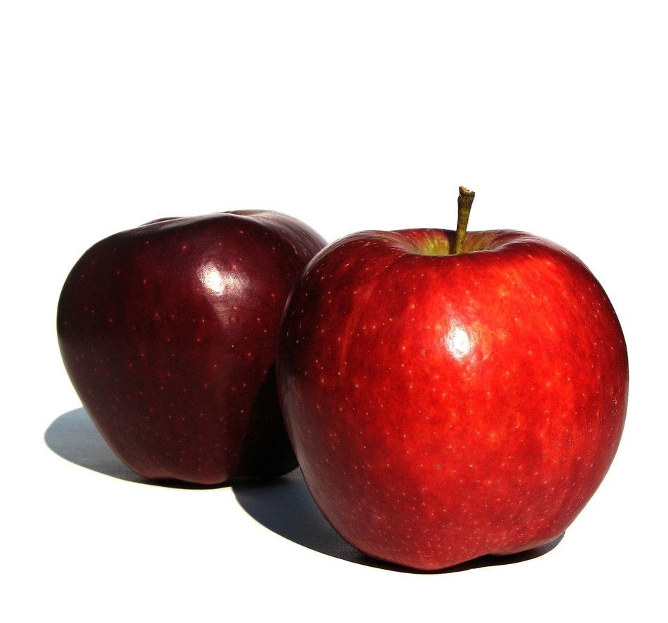 花牛苹果的果皮与果肉特写