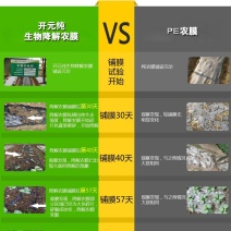全降解地膜，具有国家专利保护。