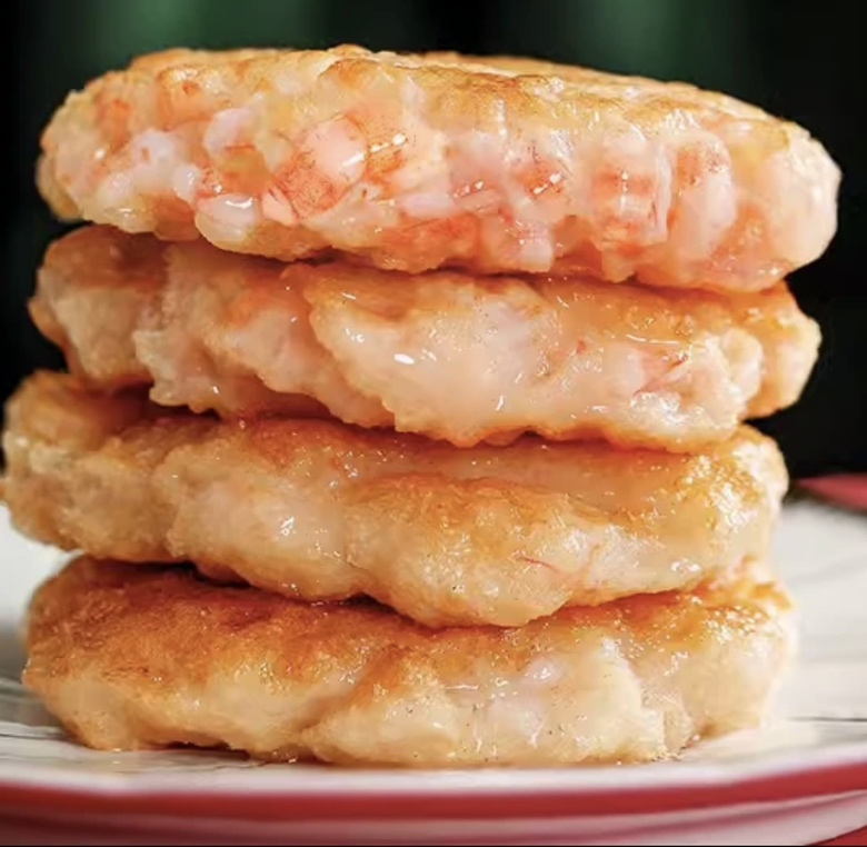 小葱虾皮炒饼子成品展示图