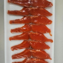 想卖三文鱼鱼饼、狗鲑鱼松、红鲑、粉鲑烟熏片