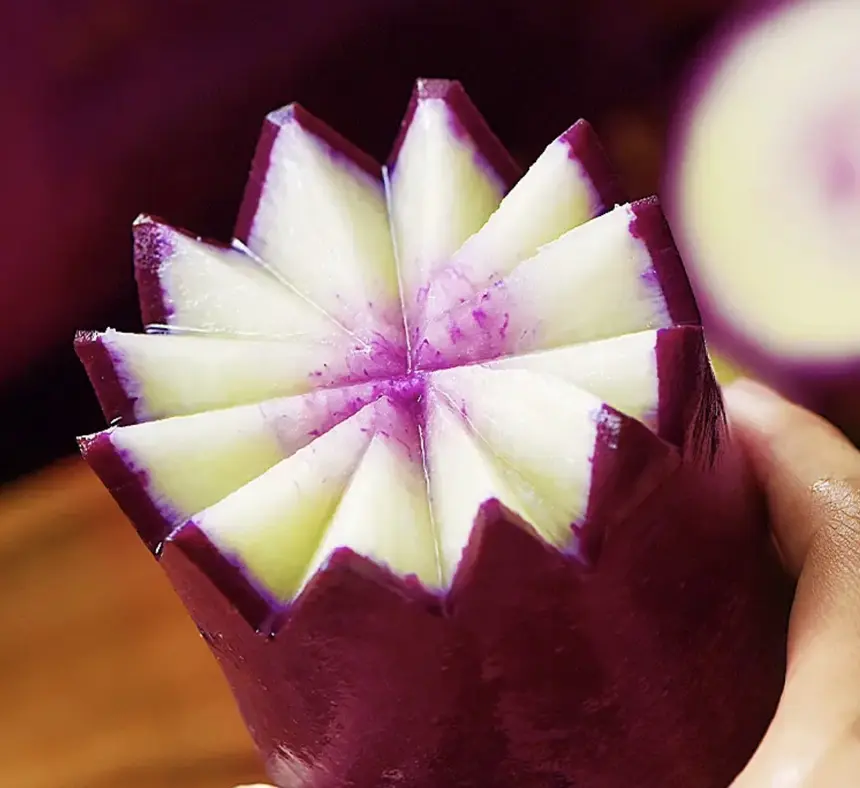 红皮萝卜切片拼盘