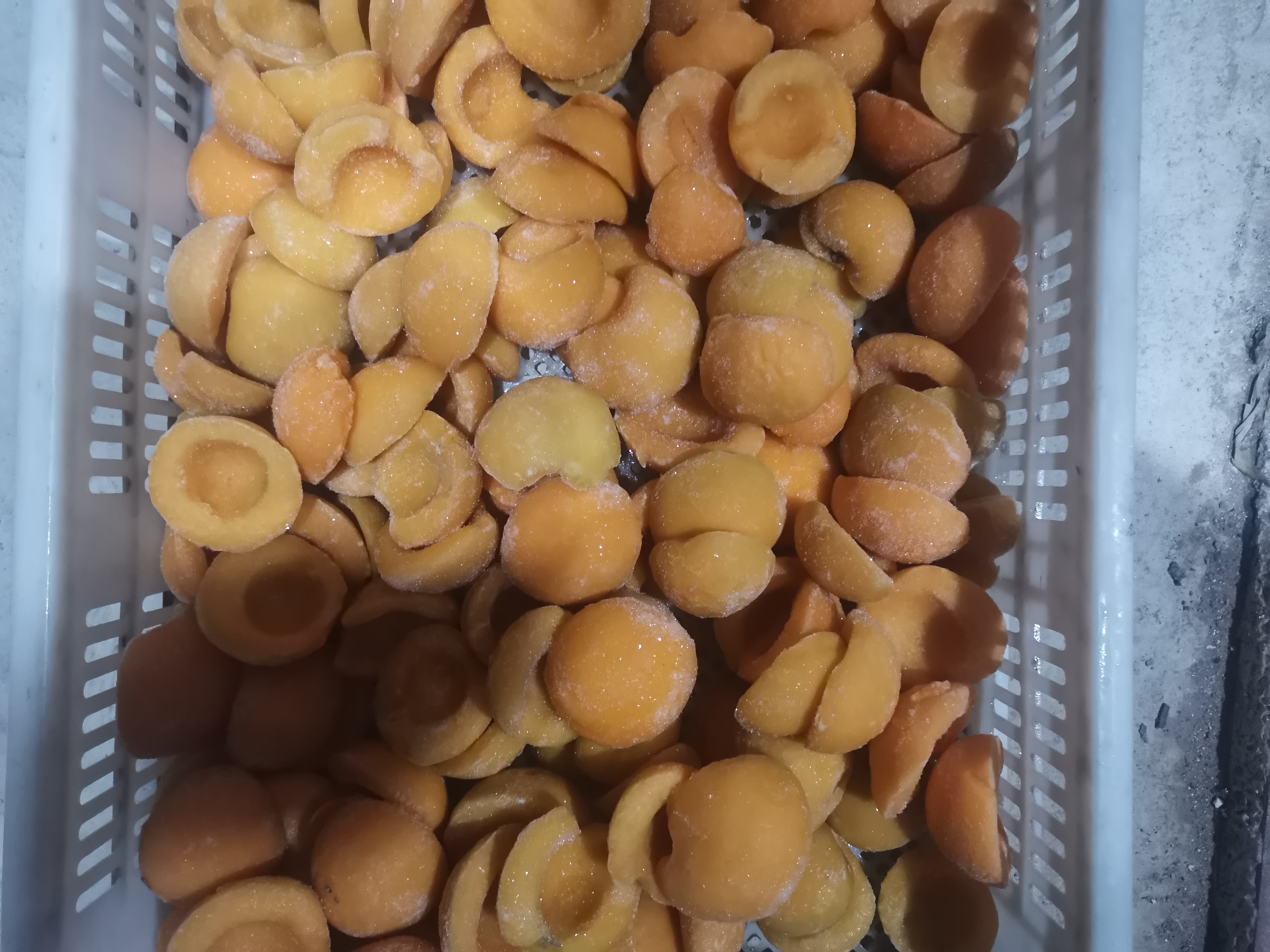 黄桃冷冻加工过程