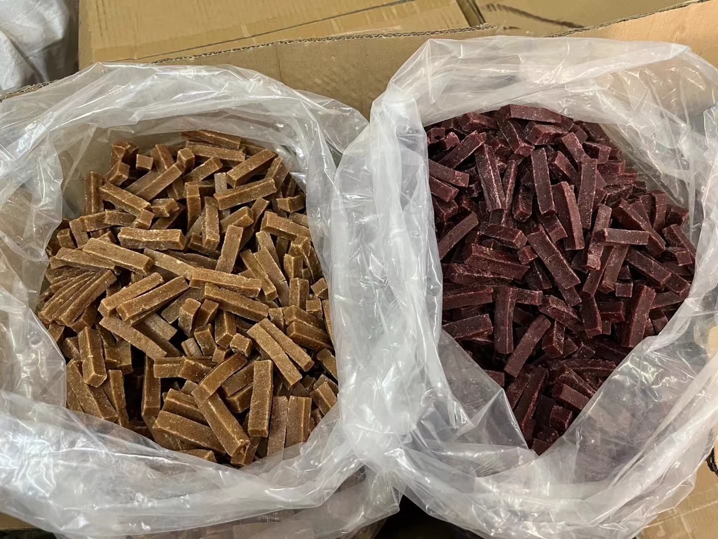 山楂干不同包装对比图