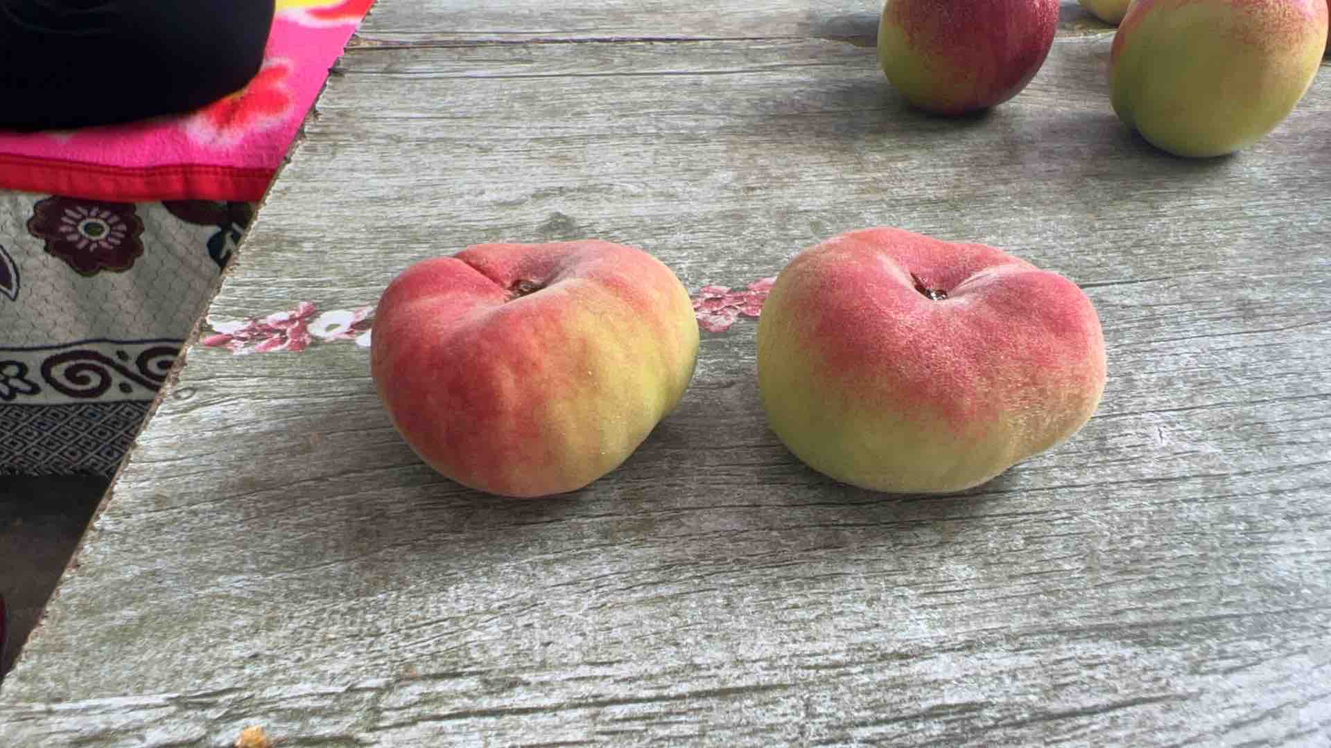 祭祖供桌上摆放的桃子和香烛 祭祖供桌上摆放的桃子和香烛