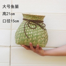 舞蹈采茶竹篓插花茶叶小背篓鱼篓赶海采茶篮子竹编制品汉服古