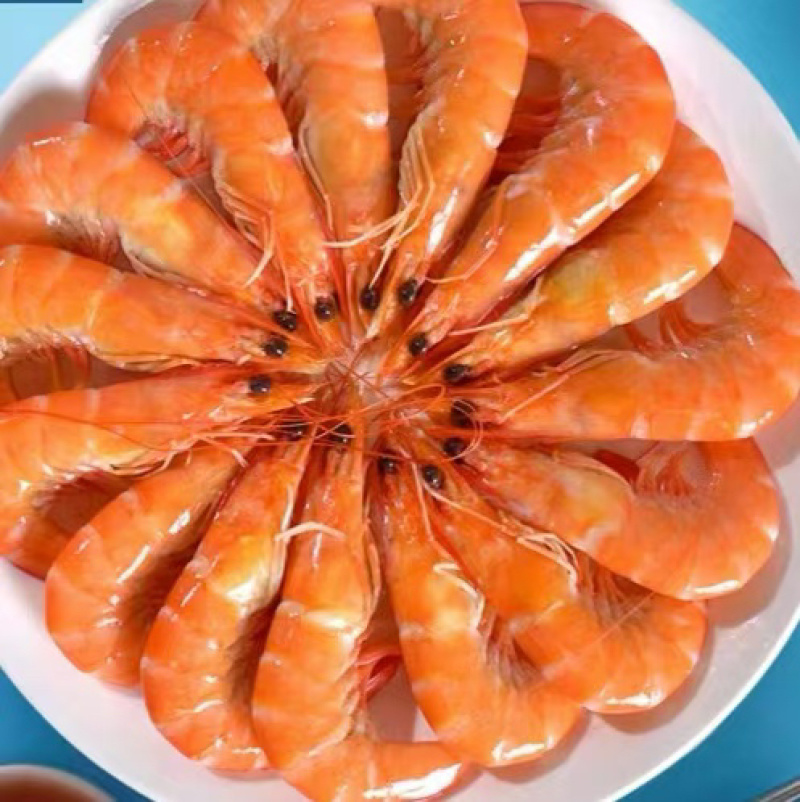 渤海湾盐田单冻熟虾5斤