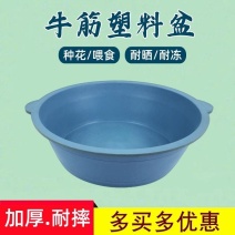 加厚牛筋盆熟胶圆形盆耐用喂食盆家用喂鸡食槽盆鸭鹅养殖盆种