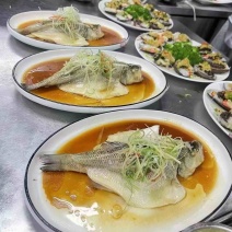 三去鲈鱼小加州鲈鱼免处理鲜冻鲈鱼酒店食堂餐饮食材开背鲈鱼