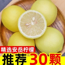 四川安岳柠檬一二级大果新鲜柠檬皮薄多汁黄柠檬当季水果香水柠檬