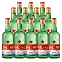 北京红星二锅头纯粮优级56度43度52度绿瓶500ml*