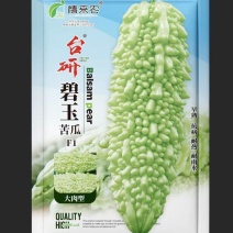 碧玉苦瓜种子耐寒抗热皮色绿白肉厚细脆口感好春秋均可种植