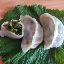 岛里特色海菜包子，海菜肉滋啦包子，海菜扇贝丁包子，素海菜包子