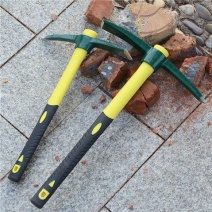 小锄头家用户外挖松土开荒工具全钢洋镐翻地农具种菜两用除草