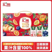 【汇源有提手年货礼盒】125ml*15盒果汁100%蛇年