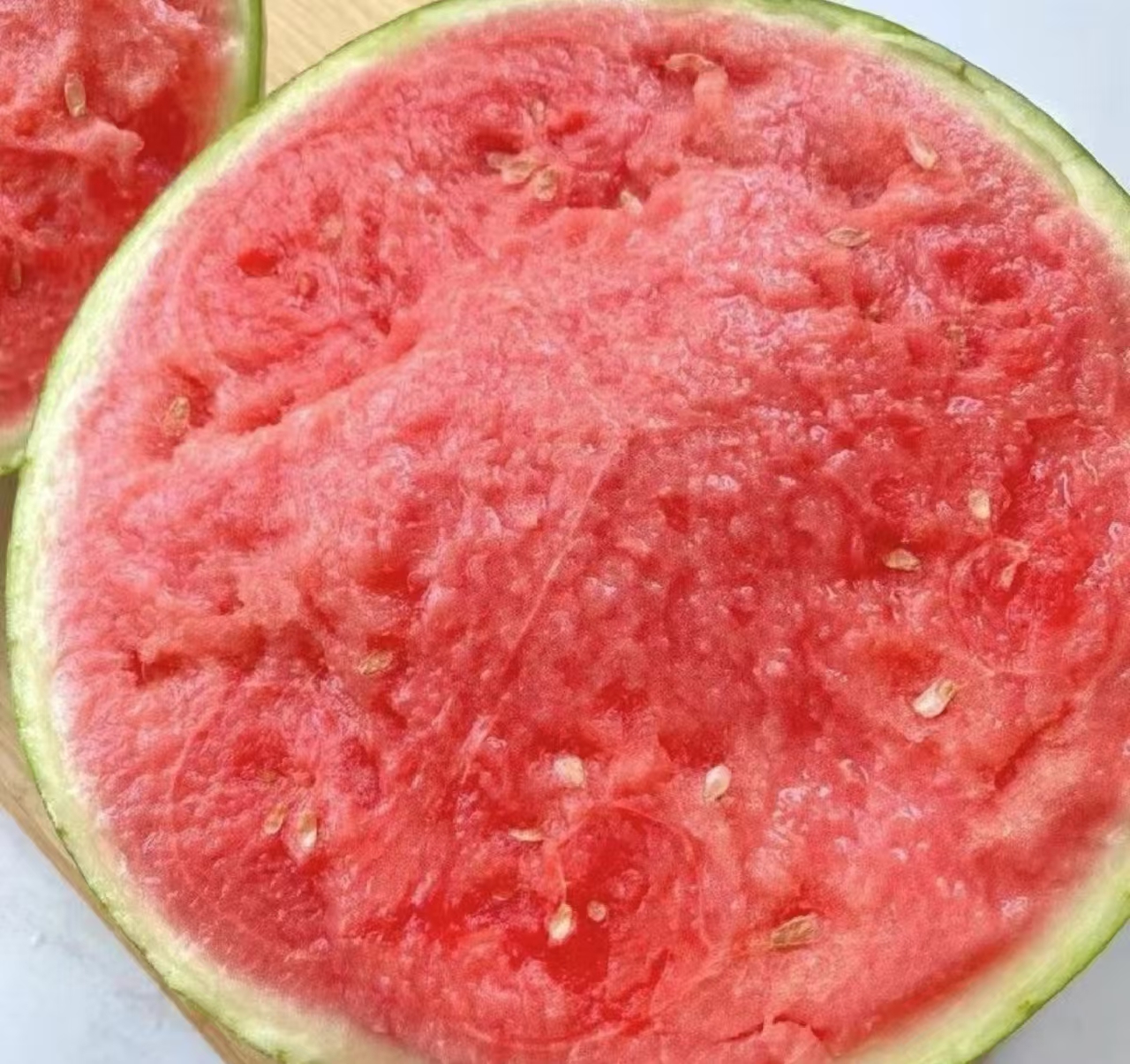 麒麟西瓜切开图