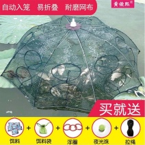 鱼网虾笼捕鱼笼渔网捕虾网抓鱼渔具黄鳝泥鳅螃蟹笼自动折叠笼