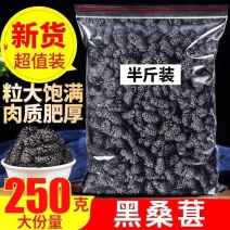 桑葚干新疆特产特级桑椹500g袋装黑桑葚果干250g免洗