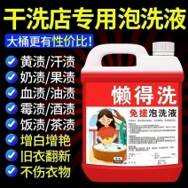 懒得洗免搓泡洗液生物酶活氧正品懒人去黄去霉污渍持久留香免