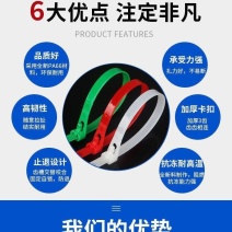 可松式尼龙扎带活扣彩色捆绑带塑料卡扣强力束线带可拆卸重复