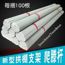 农用植物支撑杆拱棚支架豆角架杆黄瓜蔬菜花架家用玻璃纤