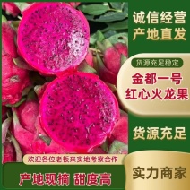 湛江金都一号火龙果，园子精品货，绿皮红肉，纯甜又清热解火