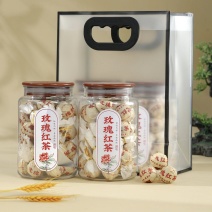 【茶农直销】玫瑰红茶花茶古树滇红茶玫瑰花茶礼盒罐装