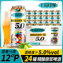 12度精酿原浆啤酒5.0全麦啤酒500ml*12/24罐装啤