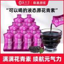宁安堡桑葚原浆30ml榨汁桑椹原浆果汁袋装桑葚汁饮料黑桑葚饮