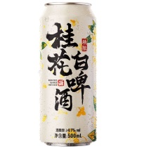 12.5度桂花白啤500ml*12/24罐装中式精酿啤酒整箱