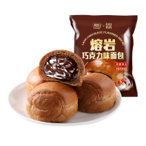其妙熔岩巧克力味面包爆浆夹心60g超软手撕面包早餐学生休闲零