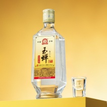 玉蝉老酒玉蝉大曲酒80版光瓶52度500ml浓香型白酒固态