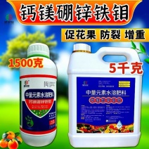 钙镁硼锌铁钼肥料防裂果促花果增重提质增产1500克5千克