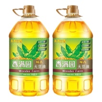 香满园天天谷香纯香大豆油5L*2桶食用大豆油家庭装