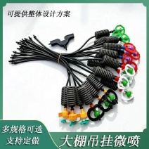 吊挂喷头360度旋转喷灌农用大棚降温雾化微喷淋系统全套