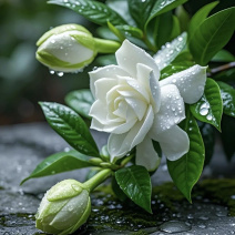 纯野生的桅子花