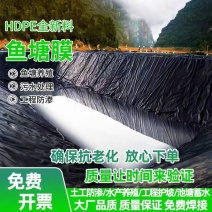 鱼塘防渗膜耐用蓄水池土工膜黑色薄膜鱼池专用加厚水池防水布