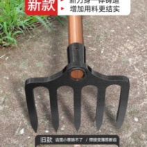 新款钉耙农具农用特厚8mm铁耙子刨地神器挖土家用三齿四齿五齿